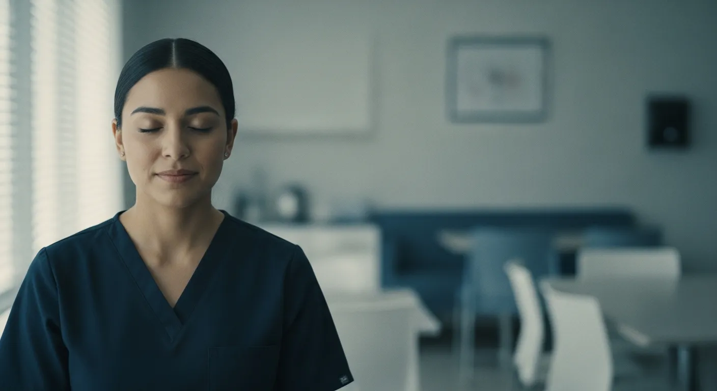 Nurse in a clarity moment